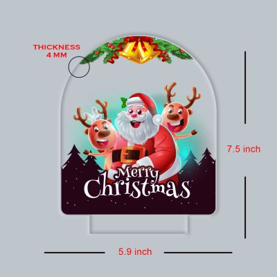 Merry Christmas Santa Claus Table Lamp Christmas Home Decor Light Warm White Light Gift for Christmas | Kids Room Decor Gift for Friends & Family